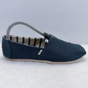 TOMS Alpargata Heritage Canvas Slip-On Flats Majolica Blue Women’s Size 9